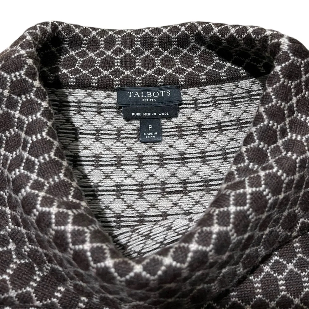 Talbots Brown Cowl Neck Sweater | Women’s P - Picture 4 of 8